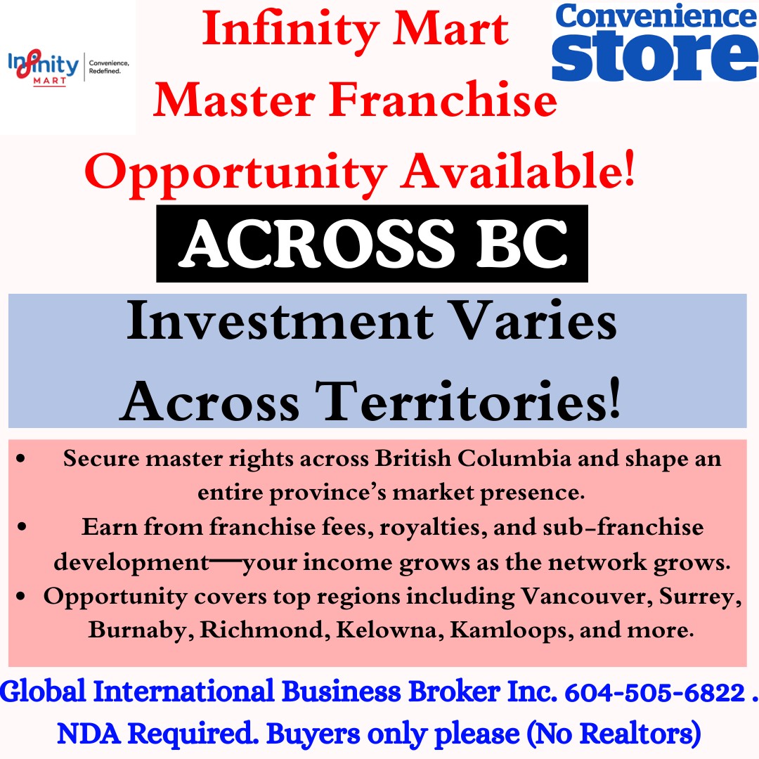 Master Franchise Infinity Mart Opportunity Across BC